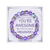 Colorful Glitter Stone Colorful Crystal Bracelet – Posh Atomic