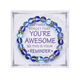 Colorful Glitter Stone Colorful Crystal Bracelet – Posh Atomic