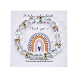 Colorful Glitter Stone Colorful Crystal Bracelet A03 Blue With Card – Posh Atomic