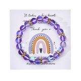 Colorful Glitter Stone Colorful Crystal Bracelet – Posh Atomic