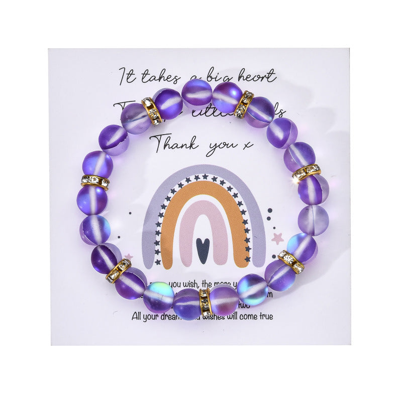 Colorful Glitter Stone Colorful Crystal Bracelet – Posh Atomic