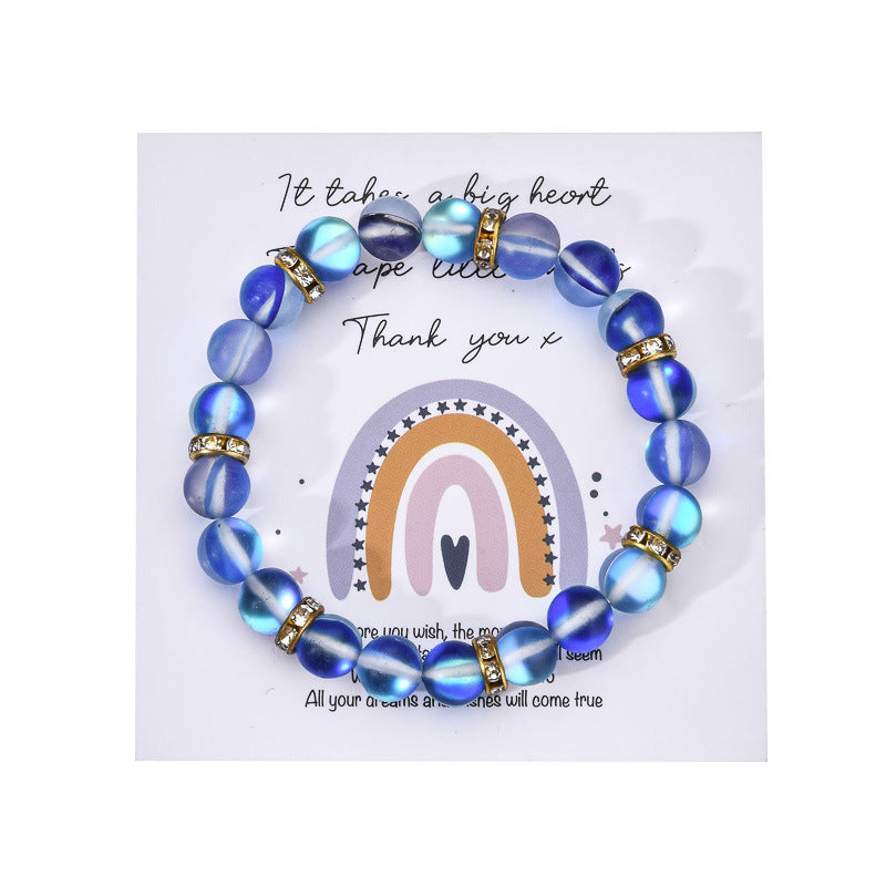 Colorful Glitter Stone Colorful Crystal Bracelet – Posh Atomic