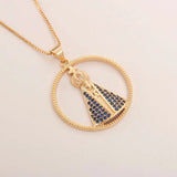 Copper-plated Gold Inlaid Zircon Necklace Ornament Accessories – Posh Atomic