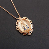 Copper-plated Gold Inlaid Zircon Necklace Ornament Accessories ND029 – Posh Atomic