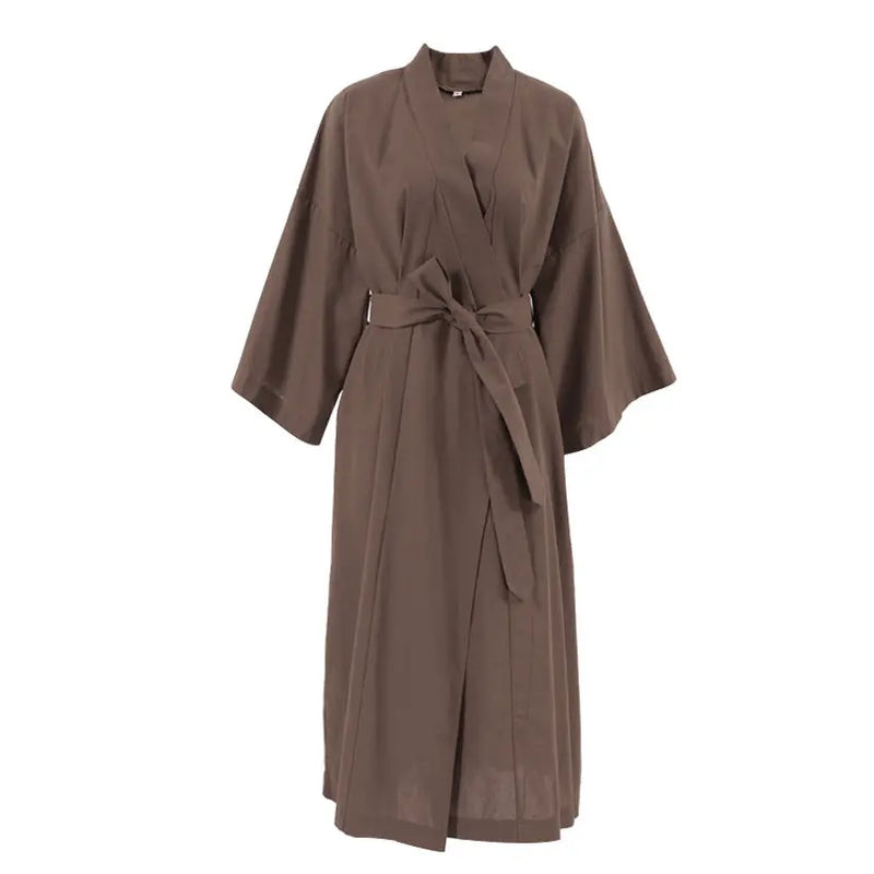 Cotton Long Sleeve Bathrobe Green S – Posh Atomic