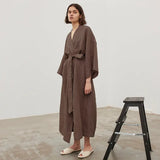 Cotton Long Sleeve Bathrobe – Posh Atomic