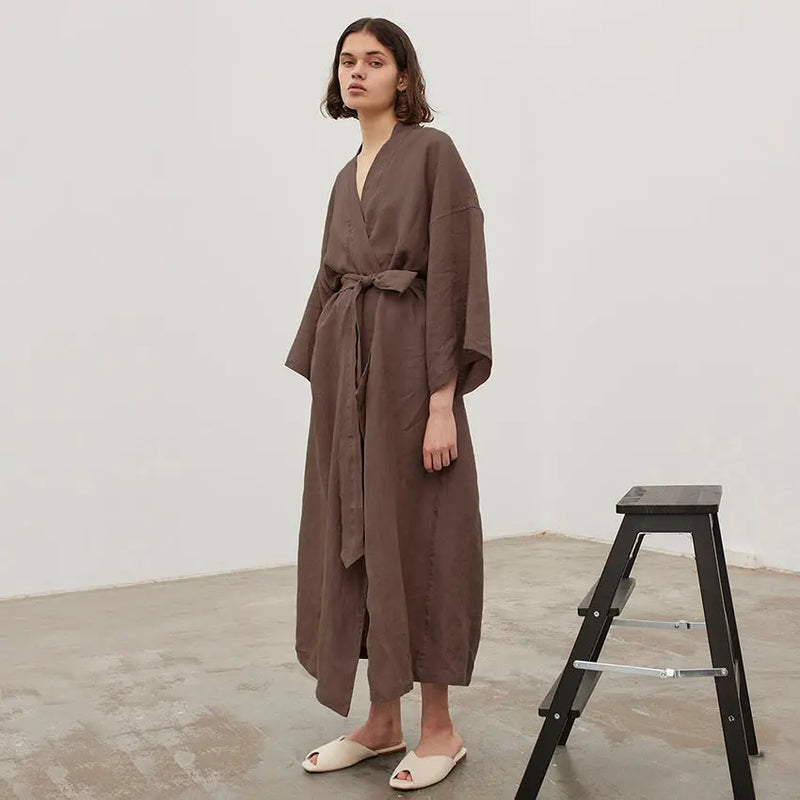 Cotton Long Sleeve Bathrobe – Posh Atomic