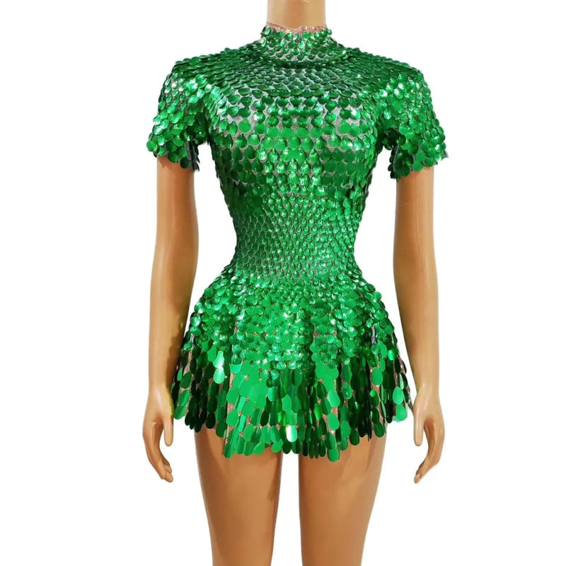 Dazzling Sequined Party Dress – Posh Atomic