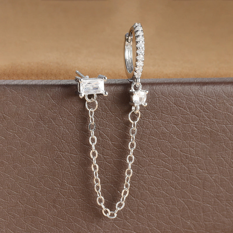 Diamond Square Ear Clip – Posh Atomic