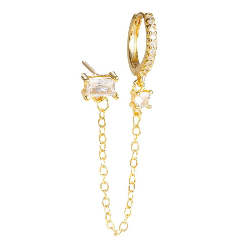 Diamond Square Ear Clip – Posh Atomic
