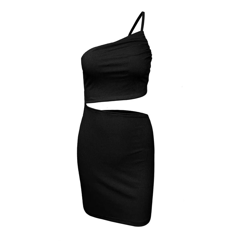 Drawstring Dress Women 6191 Black L – Posh Atomic