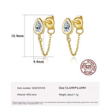 Drop Chain Stud Earrings – Posh Atomic