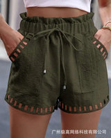 Elastic Waistband Shorts Orange M – Posh Atomic