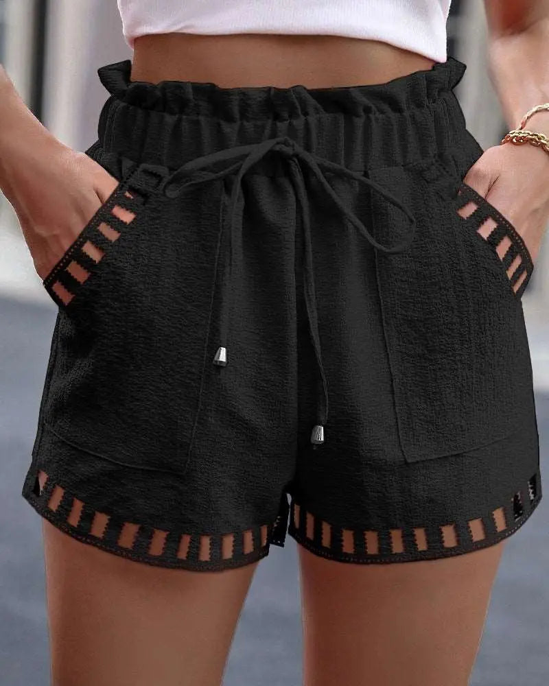 Elastic Waistband Shorts Orange S – Posh Atomic
