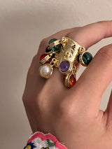 Fashion Vintage Natural Gemstone Peacock Ring – Posh Atomic