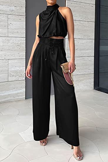 Fashionable two piece set Black M – Posh Atomic