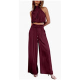 Fashionable two piece set Light Red L – Posh Atomic