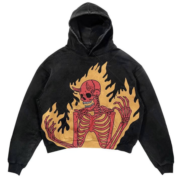 Fleece-lined Printed Hoodie 03 Style M – Posh Atomic
