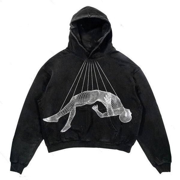 Fleece-lined Printed Hoodie 03 Style S – Posh Atomic
