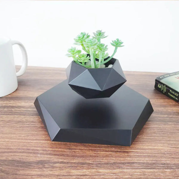Floating Magnetic Levitating Flower Pot Bonsai Air Plant White US – Posh Atomic