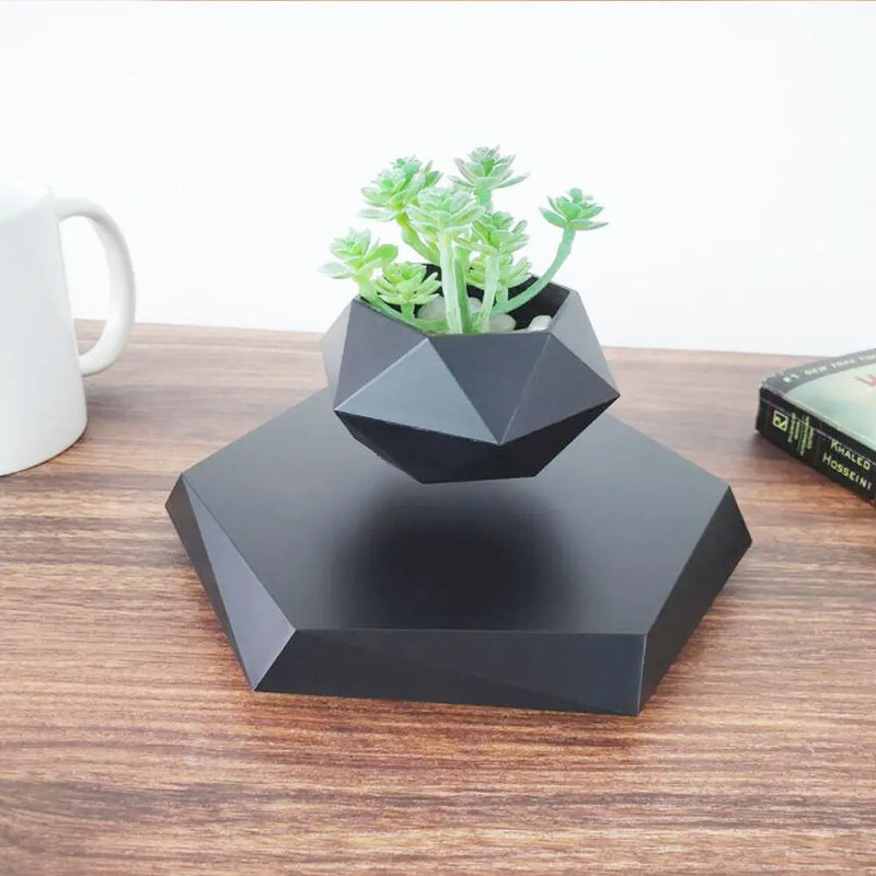 Floating Magnetic Levitating Flower Pot Bonsai Air Plant White US – Posh Atomic
