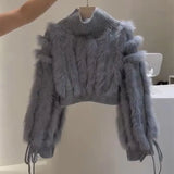 Furry Fashionable Crop Sweater – Posh Atomic