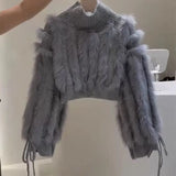 Furry Fashionable Crop Sweater – Posh Atomic
