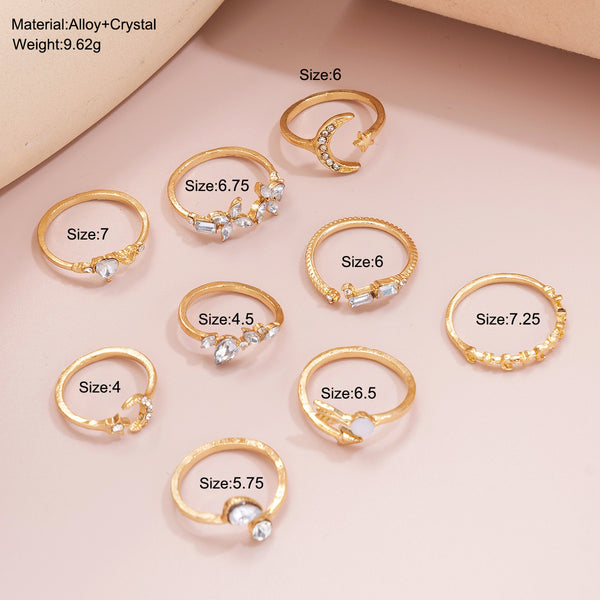 Golden Combination Knuckle Ring Creative Fashion Variant 1 Alloy – Posh Atomic