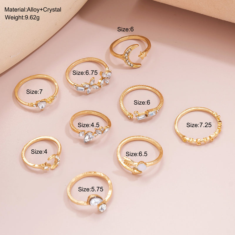 Golden Combination Knuckle Ring Creative Fashion Variant 1 Alloy – Posh Atomic