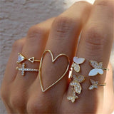 Golden Combination Knuckle Ring Creative Fashion – Posh Atomic