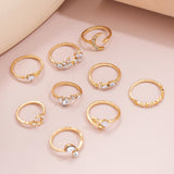 Golden Combination Knuckle Ring Creative Fashion Variant 2 Alloy – Posh Atomic