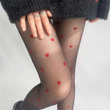 Heart Stockings Red Love Free Size – Posh Atomic