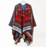 Hooded Scarf Red Knitted Coat – Posh Atomic