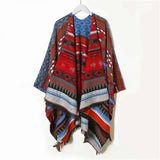 Hooded Scarf Red Knitted Coat – Posh Atomic