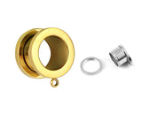 Human Piercing Ear Accessories I-shaped Threaded Stainless Steel Ear Extensions 10mm Gold – Posh Atomic