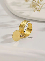 Ins Simple 18K Gold Stainless Steel Rings Pendants Pendant Design – Posh Atomic