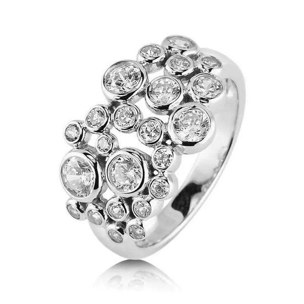 Irregular Starry Fashion Ring Q474 White Gold Color No7 – Posh Atomic