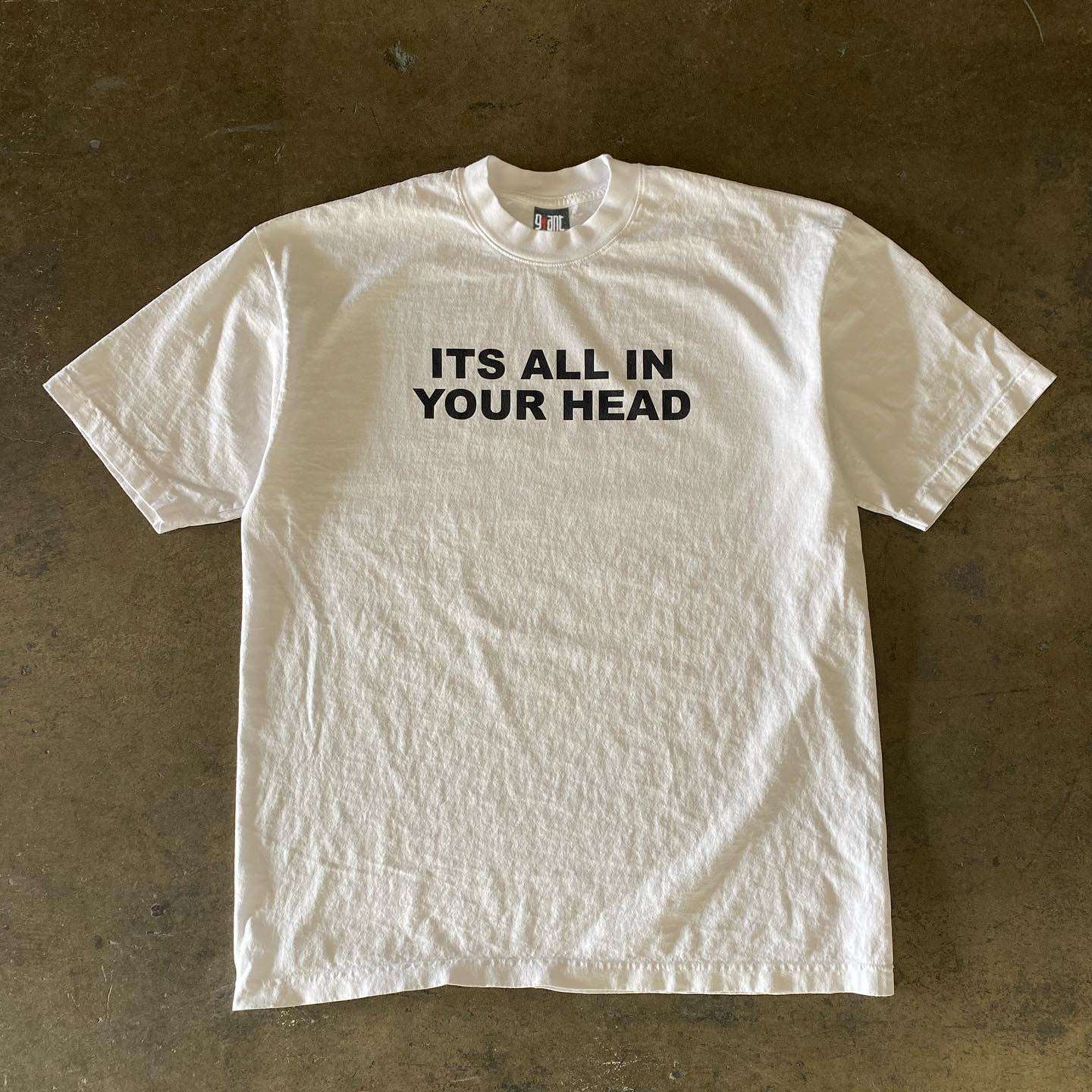 It's All in your Head T-shirt White S – Posh Atomic