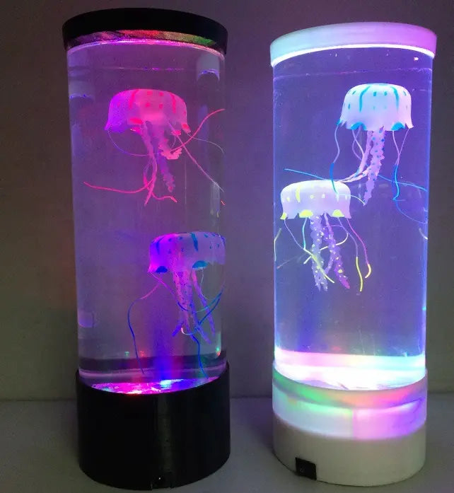 LED Jellyfish Aquarium Lamp Night Light USB Powered One Jellyfish USB – Posh Atomic