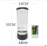 LED Jellyfish Aquarium Lamp Night Light USB Powered Black Bluetooth USB – Posh Atomic