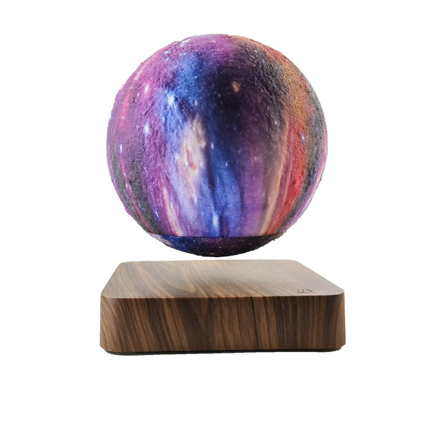 Magnetic Levitation Galaxy Decorative Light Square walnut color US – Posh Atomic