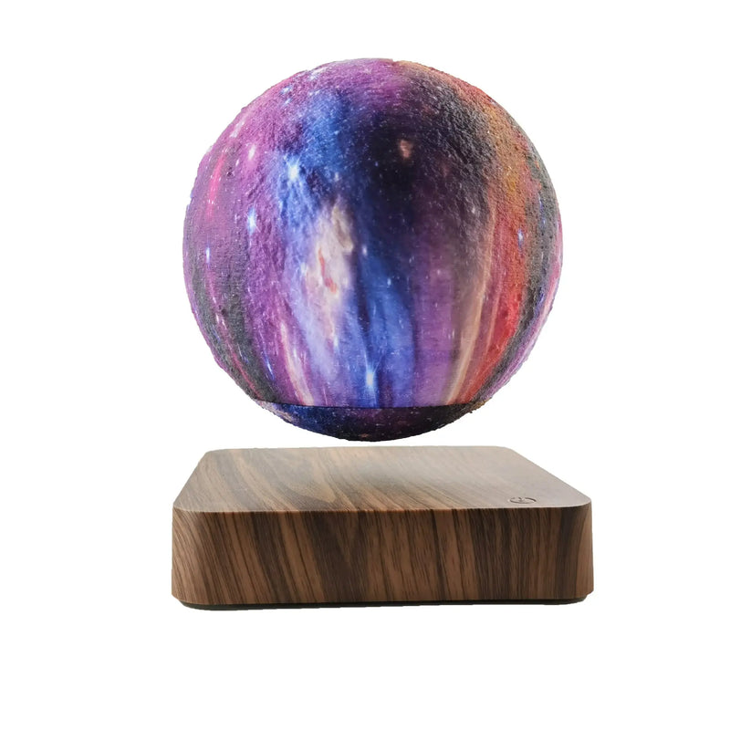 Magnetic Levitation Galaxy Decorative Light Square walnut color US – Posh Atomic