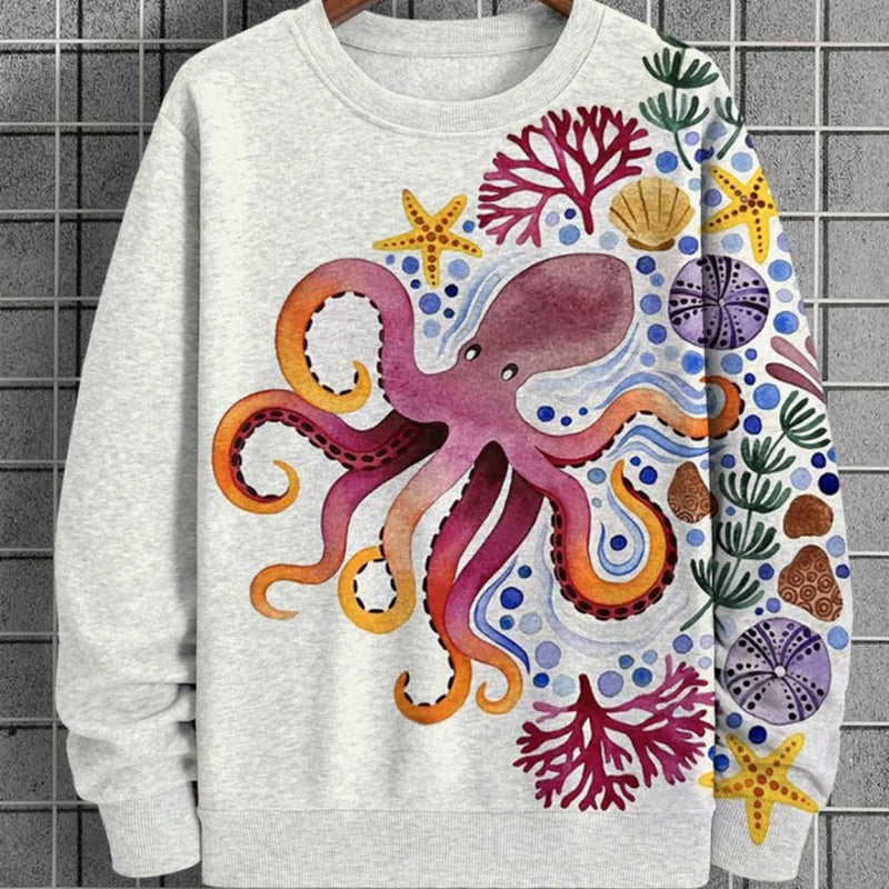 Men's 3D Digital Printed Round Neck Sweater YP231211130124 XL – Posh Atomic