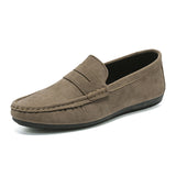 Men's Casual Flat Leather Shoes K038 Black – Posh Atomic