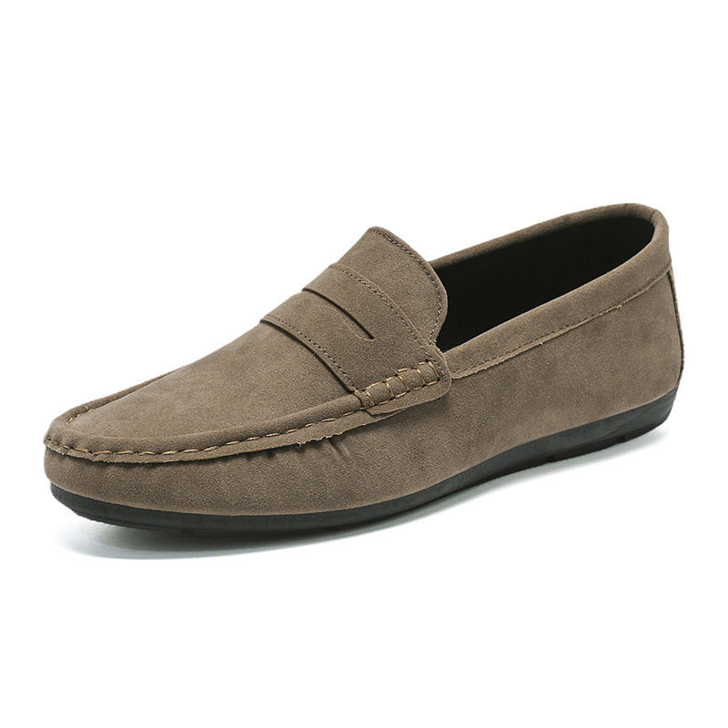 Men's Casual Flat Leather Shoes K038 Black – Posh Atomic