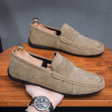 Men's Casual Flat Leather Shoes K038 Black – Posh Atomic