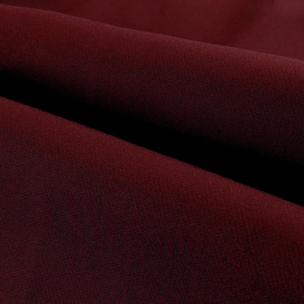 Men's Double Fold Line Solid Color Casual Suit Pants Dark Gray XL – Posh Atomic