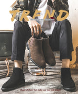 Men's High-top Martin Boots Brown – Posh Atomic