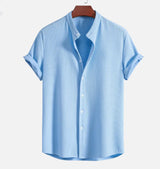 Men's Short Sleeve Loose Shirt White XXL – Posh Atomic