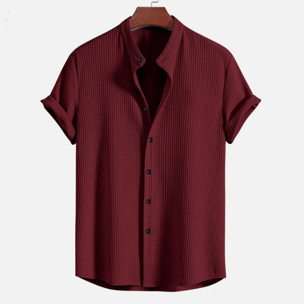 Men's Short Sleeve Loose Shirt Black M – Posh Atomic